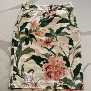 Ann Taylor floral pencil skirt